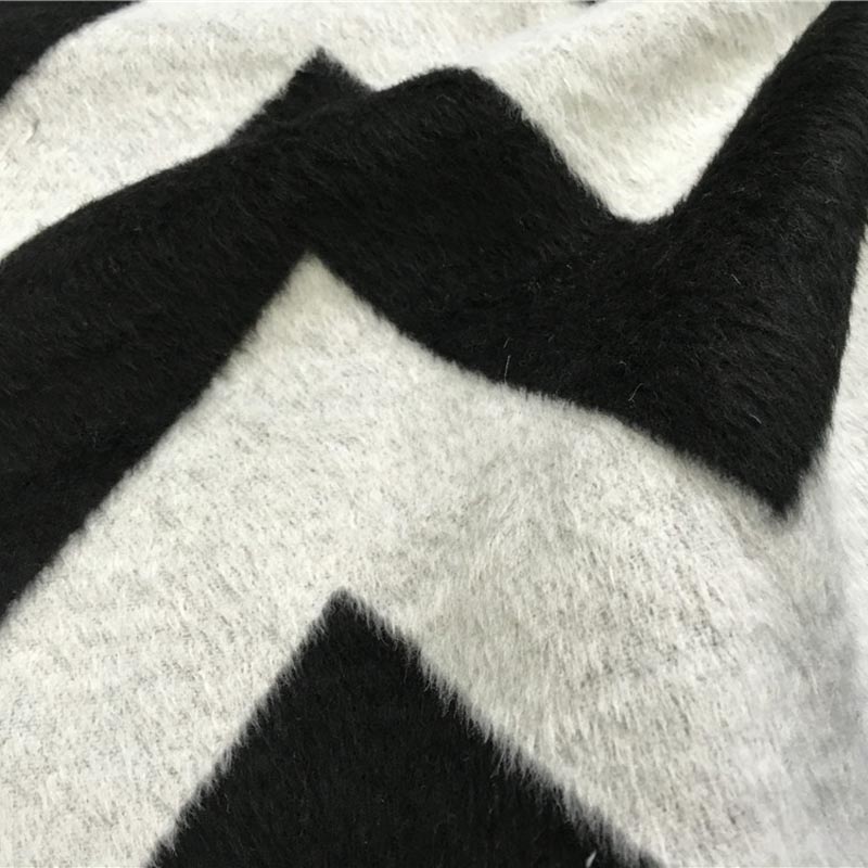 大提花順毛呢提花呢大提花格子呢