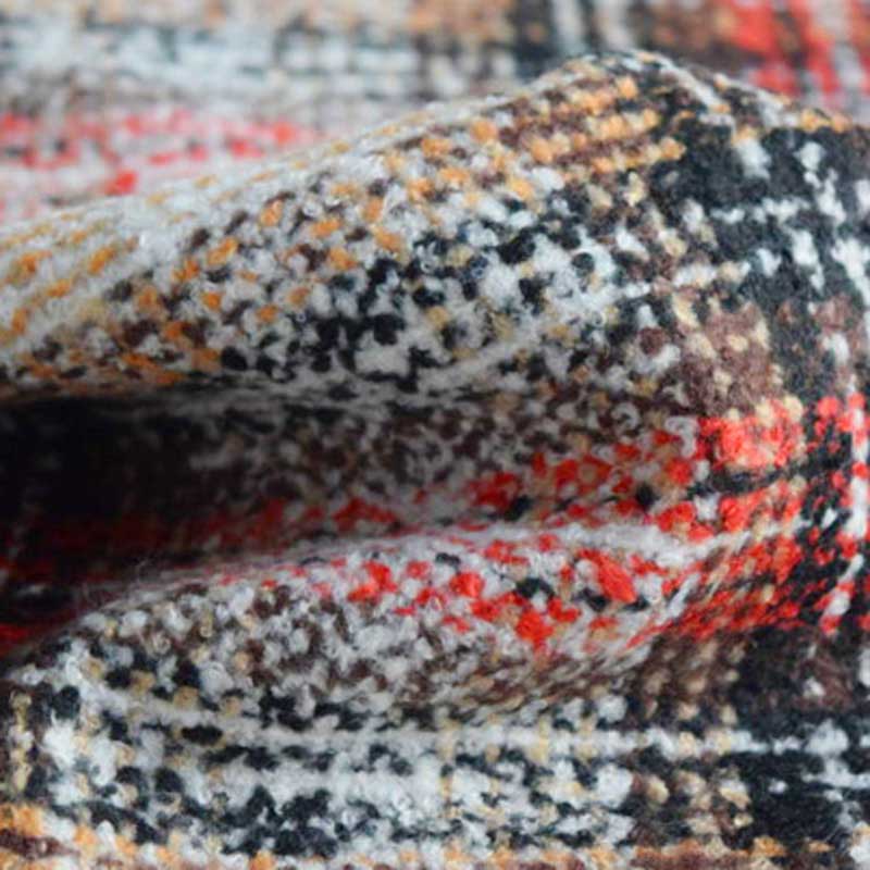 毛圈格子呢梭織毛圈格子呢